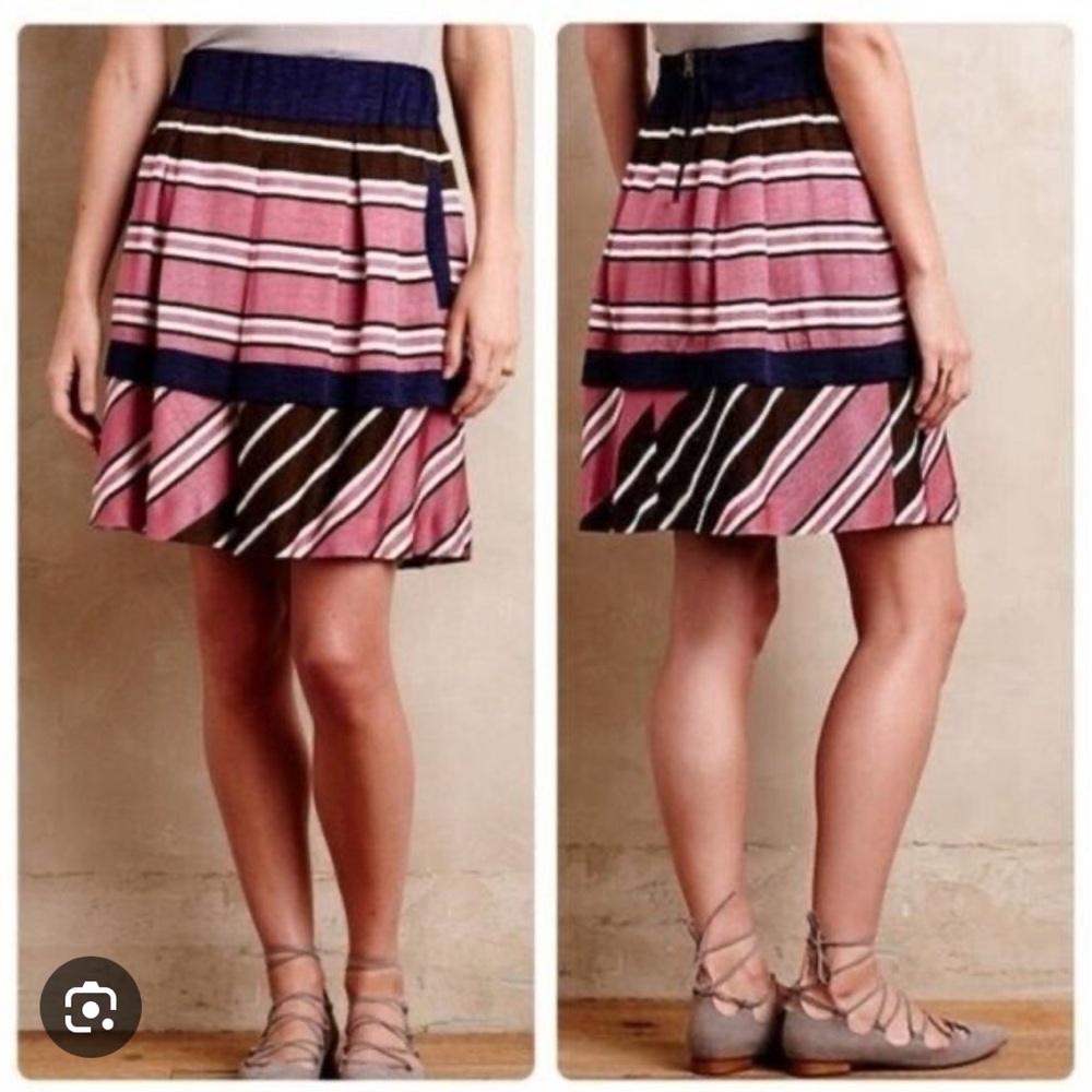 Maeve vintage stripe skirt